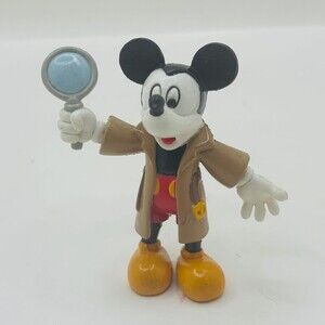 Disney Mickey Mouse Detective PVC Miniature 3 inch Collectible Figure
